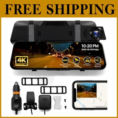 Easy Install Rearview Mirror Camera - Night Vision - Image 1 of 4