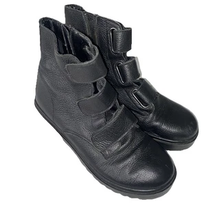 Steve Madden Wayne Damen-Bikerstiefel US 9 Leder schwarz Riemchen Motorrad - Bild 1 von 11