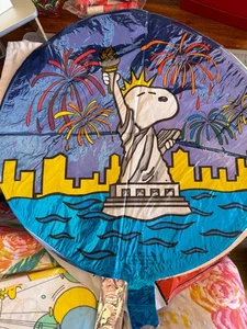 Vintage Peanuts Snoopy New York, Statua della Libertà Mylar Palloncino da Collezione - Foto 1 di 1