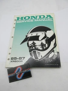 Honda Official Factory 1985-1987 XR600R Shop Service Manual Book - Picture 1 of 3