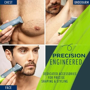 Herren Bart, Körper 3-in1 Bereiche Trimmer Elektrorasierer für Männer Präzision Wasserdicht - Bild 1 von 7