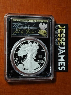 2025 P MARINE PRIVY PROOF SILVER EAGLE PCGS PR70 CLEVELAND BALAN ADVANCE RELEASE - Image 1 of 2