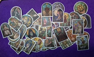 Glass Tarot Glossy Stickers, Colorful glass Stickers, 25/50 pieces, 50 patterns - Bild 1 von 9
