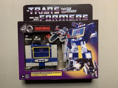 TRANSFORMERS 40TH ANNIVERSARY SOUNDWAVE LASERBEAK & RAVAGE - Image 1 of 4