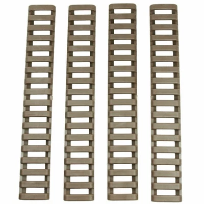 4PCs Heat Resistant Rifle Ladder Rail Cover for Picatinny/wea... Dark Tan - Image 1 of 4