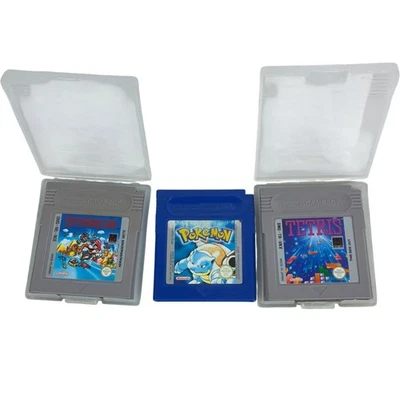 Nintendo Game Boy Super Mario Land Tetris Pokemon Blue Cartridge Bundle - Image 1 of 4