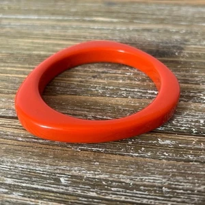 Brazalete Brazalete Vintage Plástico Naranja Funky Años 80 Retro Ancho - Imagen 1 de 5