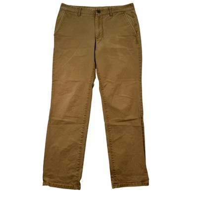 Pantalones Bonobos Calce Ajustado Caqui Delgados Informales Chinos Pantalones de Todos los Días para Hombres 31x30 Usados en Excelente Condición Foto 1 de 4
