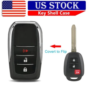 Replacement for 2016 - 2021Toyota 3B Tacoma Flip  Key Fob SHELL HYQ12BEL Upgrade - Picture 1 of 8