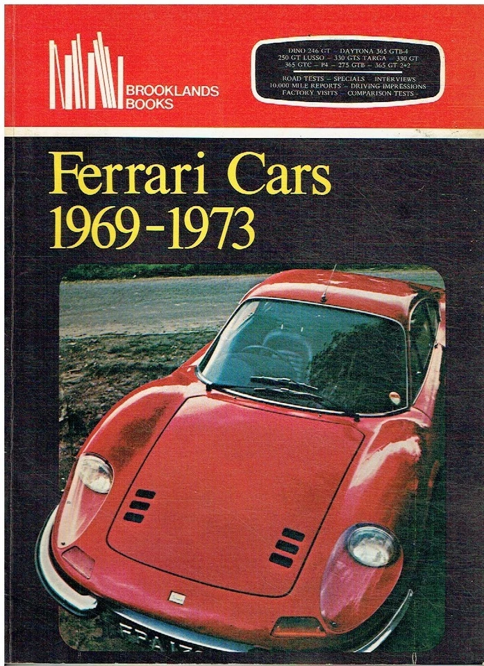 LIBRO DE PRUEBAS EN CARRETERA FERRARI DINO 246 DAYTONA 365GTB/4 365GT 2+2 330GTS 275GTB '69-73 Foto 1 de 1