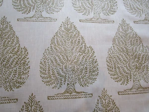VRIKSA Peter Fasano Leinen BAUM Print hellbraun hellbraun camel Leinenstoff BTyd - Bild 1 von 5