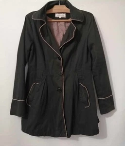 Trench noir coton doublé rose T40 Bershka (1702007) - Imagen 1 de 4
