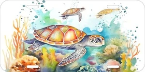 TORTUGA TORTUGA DISEÑO TU PROPIO SURTIDO PLACA DE METAL IMPRESA UV CON - Imagen 1 de 4