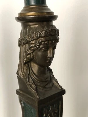 Paire de Lampe en laiton, époque fin XIXème, 2nd Empire - Photo 1/4