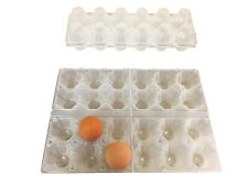50 Contenitori/Confezioni portauova da 6 uova in plastica trasparente
