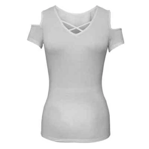 Ladies Half Sleeve Shoulder  Shirt - Picture 1 of 1