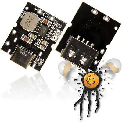 IP-5305 5V USB-C Boost Step Down Laderegler Charger Modul Li Ion 18650 4,2-4,4V - Bild 1 von 2