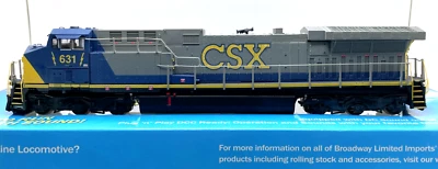 HO BROADWAY LIMITED 5053 GE AC6000 CSX # 631 DCC SOUND - Image 1 of 4