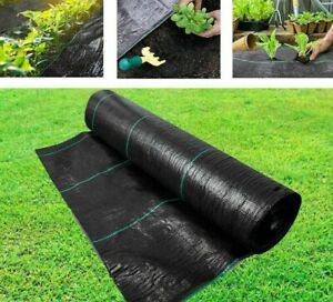Heavy Duty Weed Control Fabric Membrane Garden Ground Cover Mat Landscape 100GSM