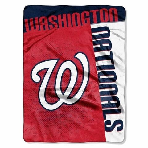 Washington Nationals 60" x 80" Soft Royal Plush Blanket by Northwest Cover