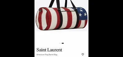 Bolso de goma Saint Laurent para hombre bandera de Estados Unidos. $1890 Foto 1 de 4