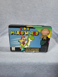 Super Mario World Player's Choice (Super Nintendo SNES) Complete In Box CIB - Picture 1 of 19