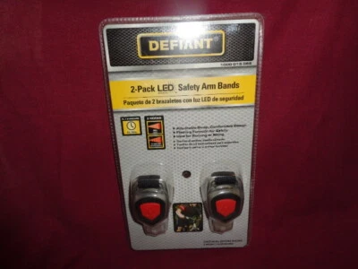Defiant, Two Pack LED Safety Arm Bands New In Package - Image 1 of 4