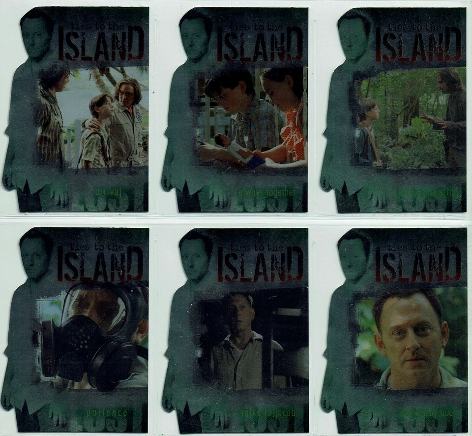 LOST SEASON THREE SET OF 6 TIES TO THE ISLAND CARDS - Image 1 of 1