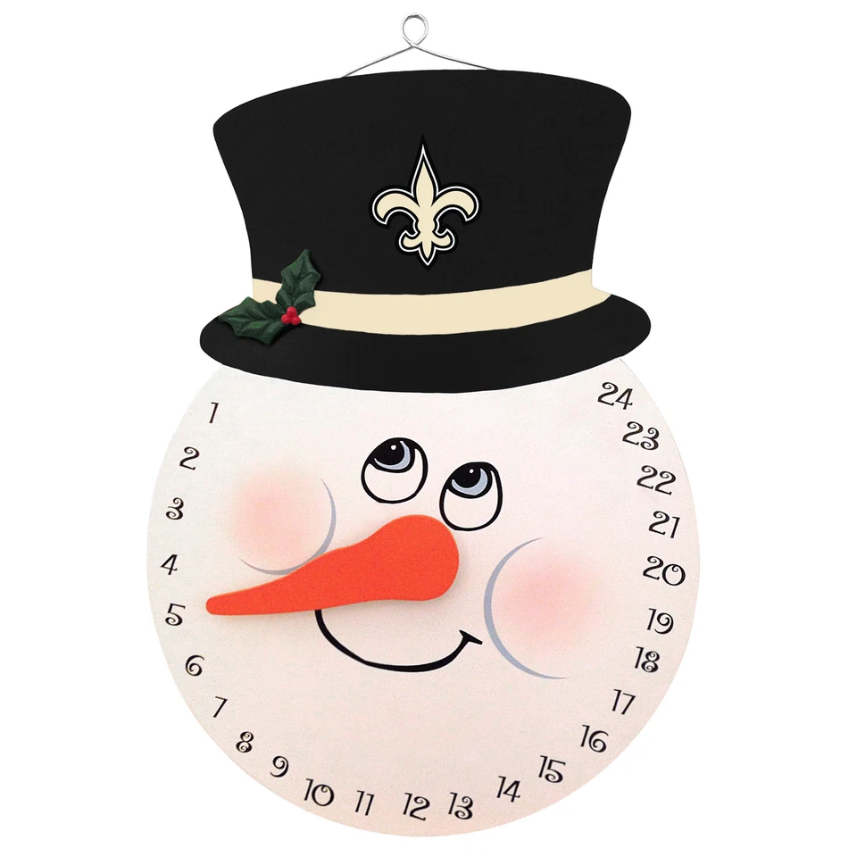 New Orleans Saints Schneemann Countdown Kalender Advent Weihnachten Feiertag NEU - Bild 1 von 1