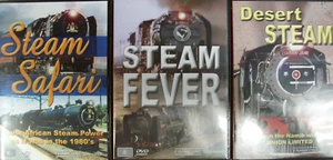 TRAIN PICTURES - 3 DVD COMBO SOUTH AFRICAN STEAM SAFARI, FEVER & DESERT STEAM - Picture 1 of 1