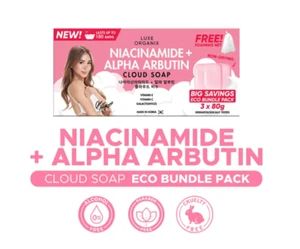 Luxe Organix Niacinamide + Sapone Nuvola Alfa Arbutina 3 x 80g - Foto 1 di 8