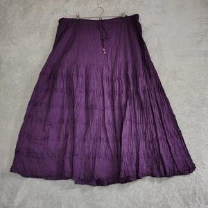 Vintage Venezia Broomstick Skirt Western Wear Long Tiered Skirt Plus 18/20 Fairy - Picture 1 of 9