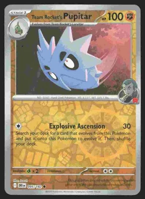 SV10: Destined Rivals #095/182 Team Rocket's Pupitar - Image 1 of 2