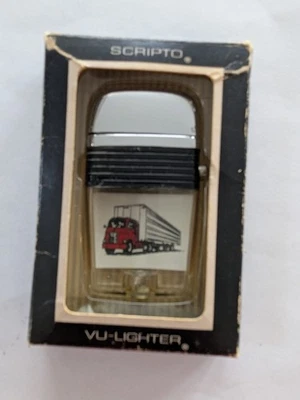 Semirremolque encendedor VU Scripto vintage en caja original Foto 1 de 4