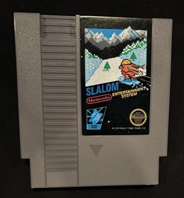 Nintendo Slalom (NES) Sports Series Skiing/Snowboarding Game, NTSC Authentic