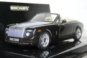 Minichamps Rolls-Royce Phantom Drophead Coupe die-cast model, 1/43 black/brushed - Picture 1 of 15