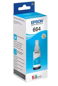 Epson EcoTank 664 Cyan Genuine Ink Bottle - Photo 1/5