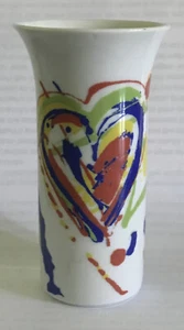 ROSENTHAL China MANCO WILD & HEART Cuori Porzellan Modern Art Design RUND VASE - Bild 1 von 6