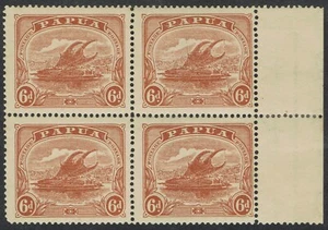 PAPUA 1911 LAKATOI 6D MNH ** BLOCK - Picture 1 of 2