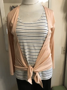 RARE Vintage Fashion HISTORY S Harriet Selwyn Fragments Apricot Jersey Topper - Picture 1 of 5