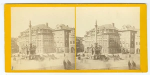 G1293~ TSCHECHIEN - Prager Kinsky Schloss um 1860 Stereoview - F. Fridrich, Prag - Bild 1 von 2