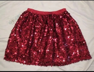 Cat & Jack Size M (7/8) Red Sequin Tutu Skirt - Picture 1 of 2