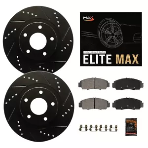 Rear Drilled Slotted Rotors + Pads for 2016 2017 2018 2019 2020 2021 Mazda 6 - Picture 1 of 9