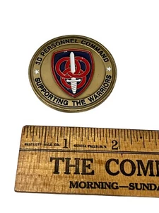3D Personnel Command Supporting The Warriors Military Challenge Coin - Bild 1 von 2
