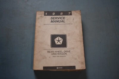 Dodge Ram 1987 furgoneta camioneta tracción trasera manual de reparación de taller de servicio Foto 1 de 4