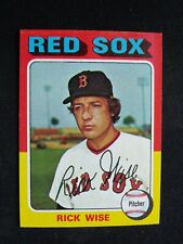 1975 Topps "Mini" Baseball Card # 56 Rick Wise - Boston Red Sox (EX)