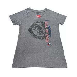 NHL Hockey Salón de la Fama Reebok Mujer Cuello en V Camiseta Gris Talla Grande NUEVO - Imagen 1 de 3