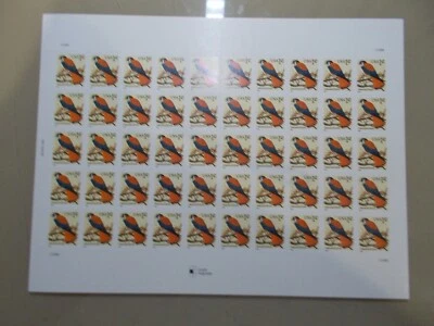 AMERICAN KESTREL RAPTOR AVIAN BIRD  1 CENT POSTAGE STAMPS  SHEET OF 50 Mint - Image 1 of 4