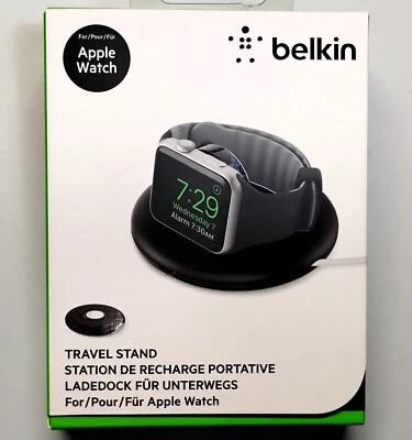 NEW Belkin Travel Stand Passive Dock for Apple Watch 38mm & 42mm Black F8J218BT - Image 1 of 4