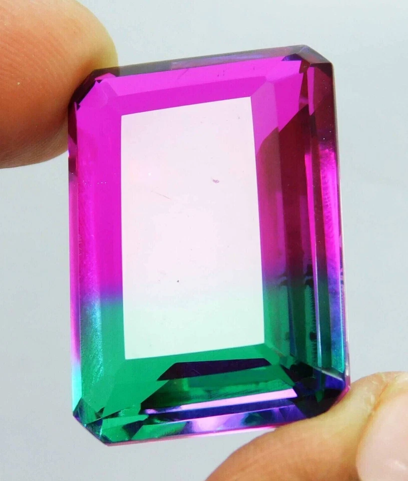 Large Tourmaline 110.15 Ct. Emerald Faceted Cut Loose Gemstone Gift for Birthday - Image 1 of 4